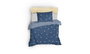L'essentiel linge de maison Juego de funda nórdica Üçgen - Azul y Blanco (Individual)